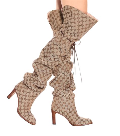 fake gucci over the knee boots